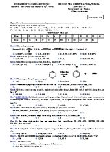 Bộ đề kiểm chương Ancol, phenol môn Hóa học Lớp 11 - Trường THPT Nguyễn Trường Tộ